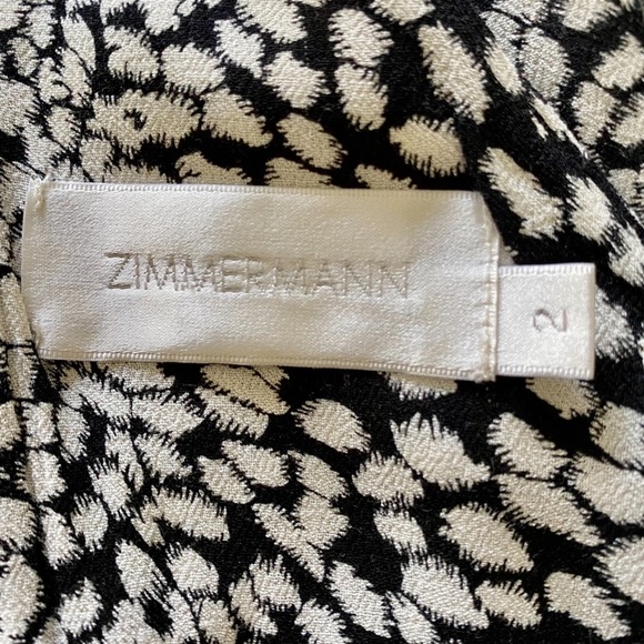 🌺 ZIMMERMAN 🌺 2 Zimmerman =US 4-6 NWOT 🌺Beautiful black & White pattern 🌺 - Picture 2 of 16